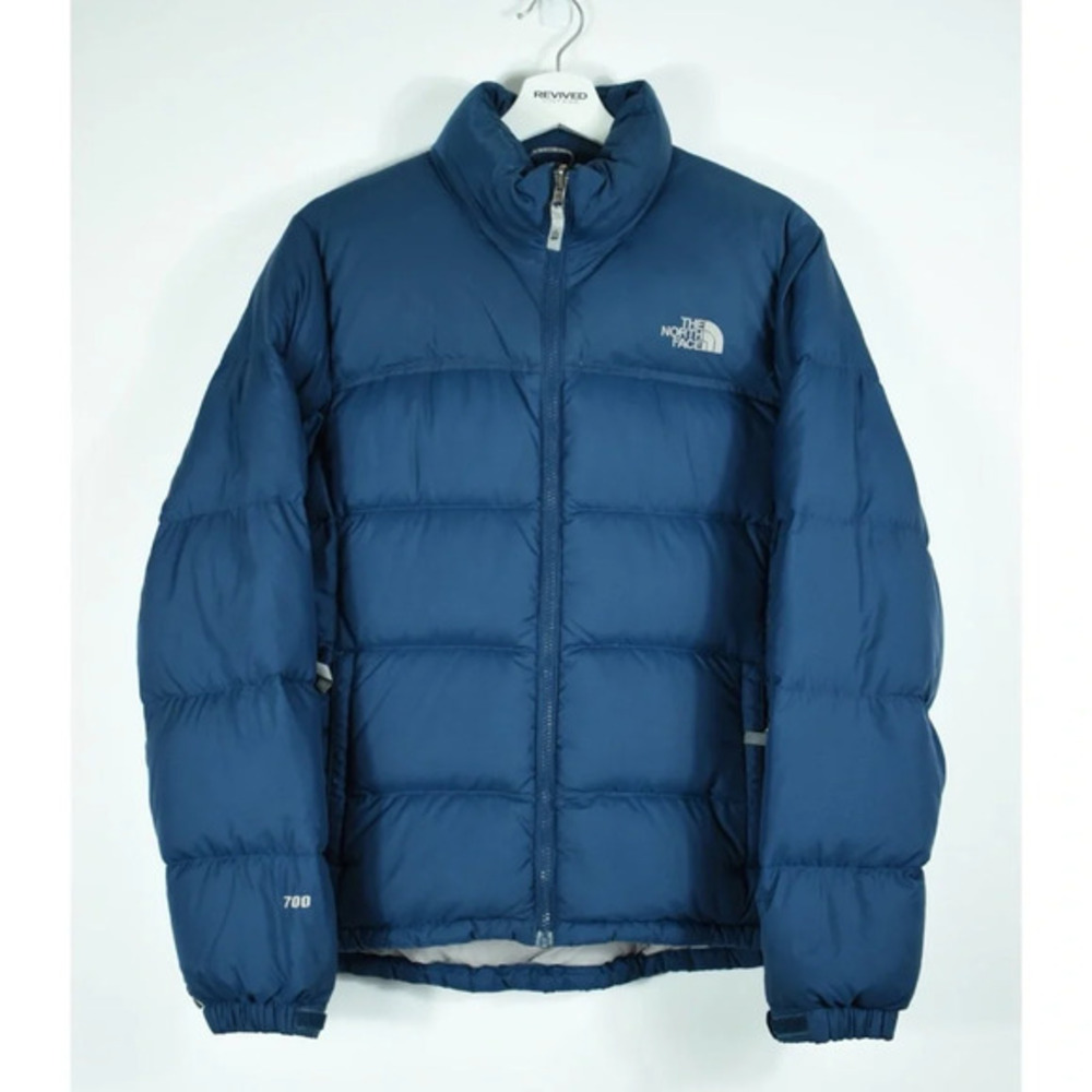North Face Womens 96 Retro Vintage Nuptse Jacket 700 Goose Down Blue XSmall XS
